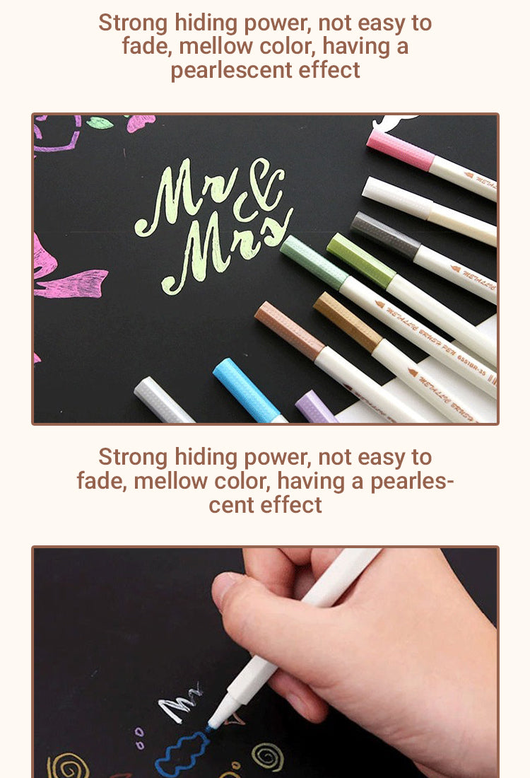 4STA DIY Craft Art Soft Brush Tip Paint Marker2