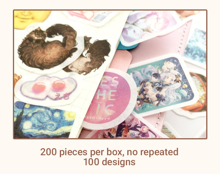 4Vintage Pastel Artistic Decorative Washi Sticker1