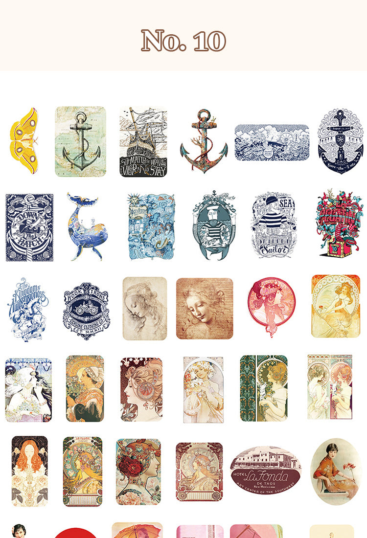 4Vintage Pastel Artistic Decorative Washi Sticker24