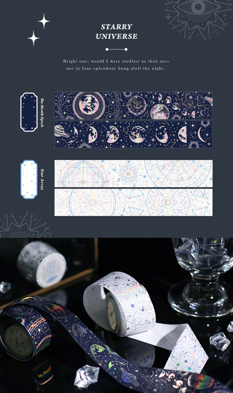 Dazzling Magic Pattern Holographic Washi Tape