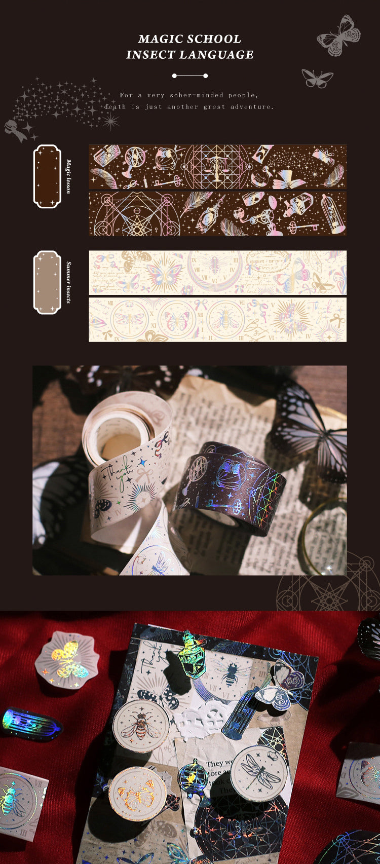 Dazzling Magic Pattern Holographic Washi Tape