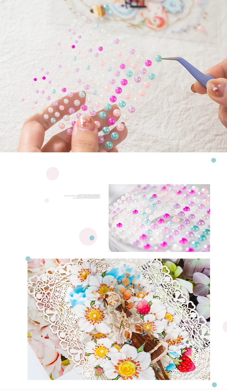 Details of Fashion Pearl Self-Adhesive Embellishment Sticker-1