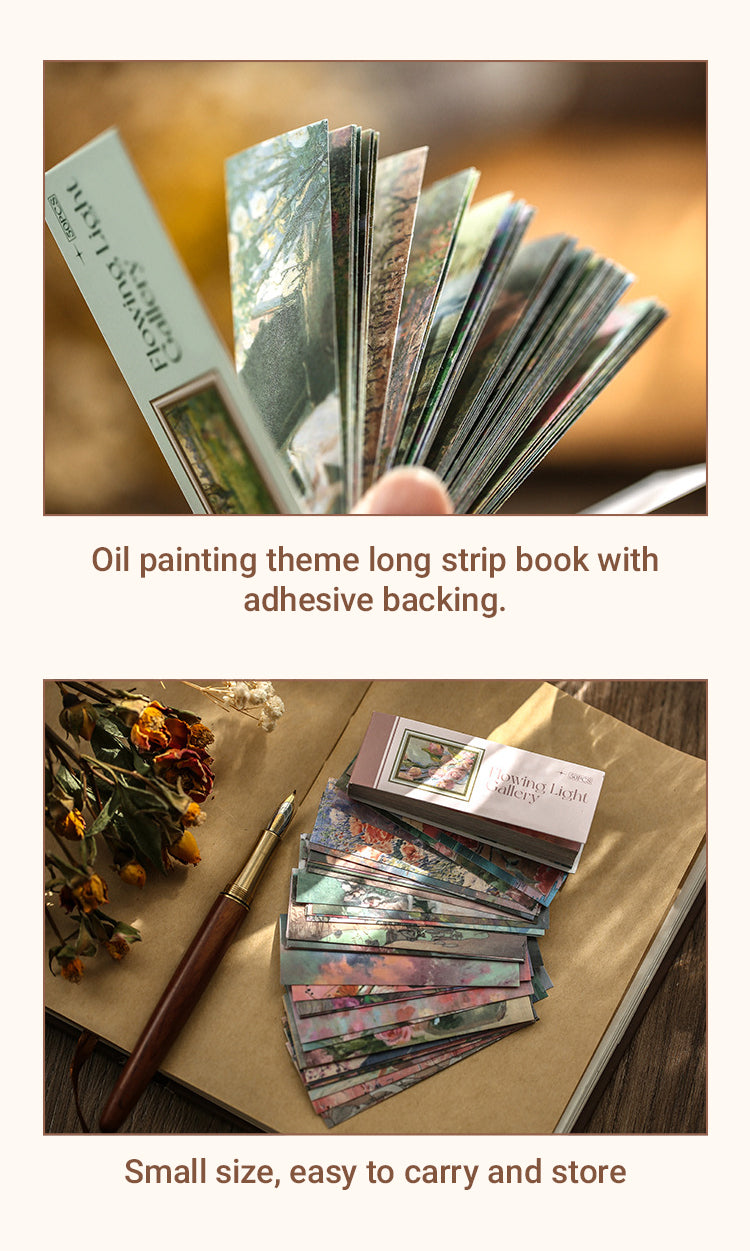 Literary Landscape Oil Painting Girly Washi Sticker Book