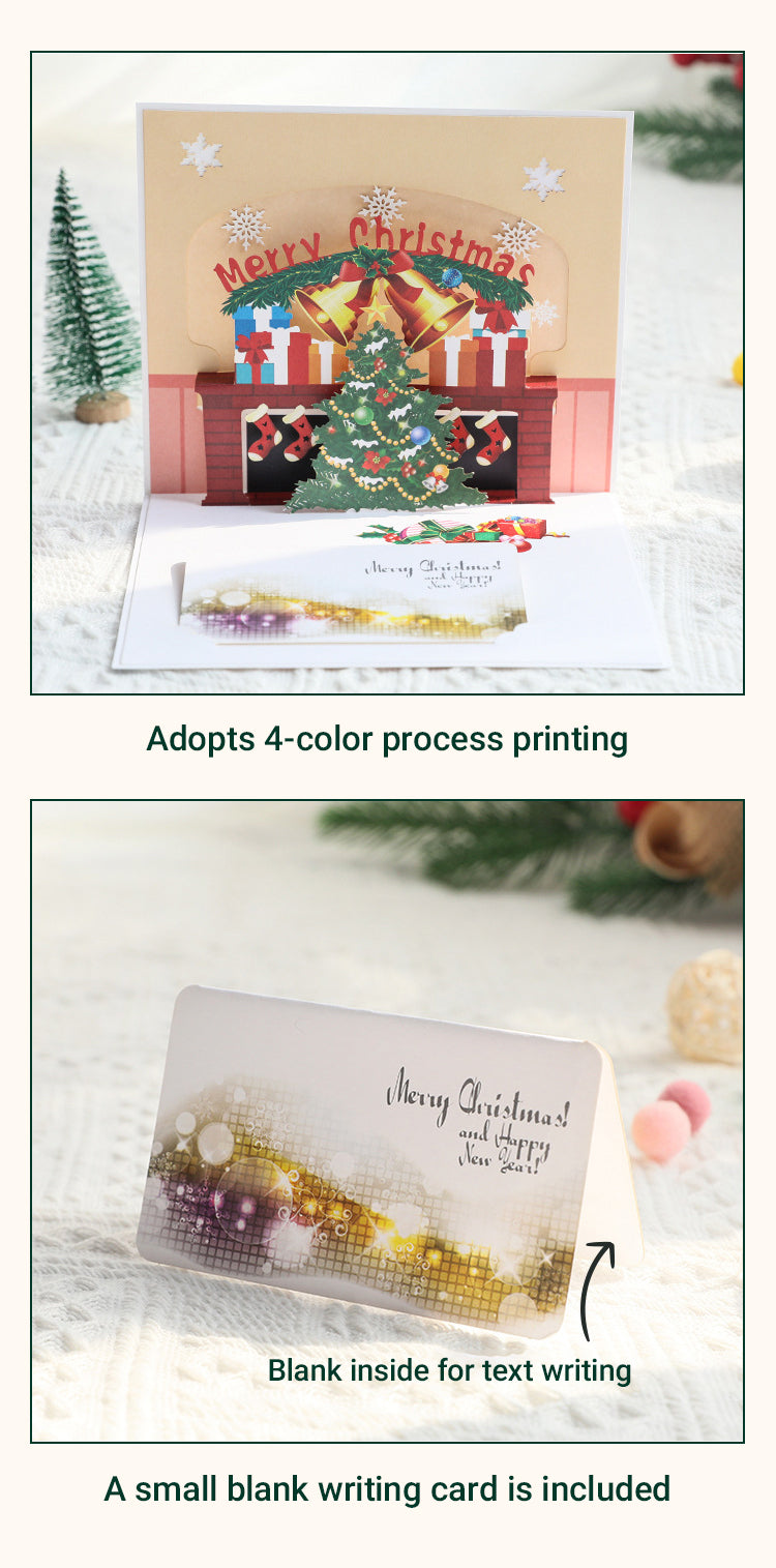 Cute 3D Christmas Tree Greeting Card