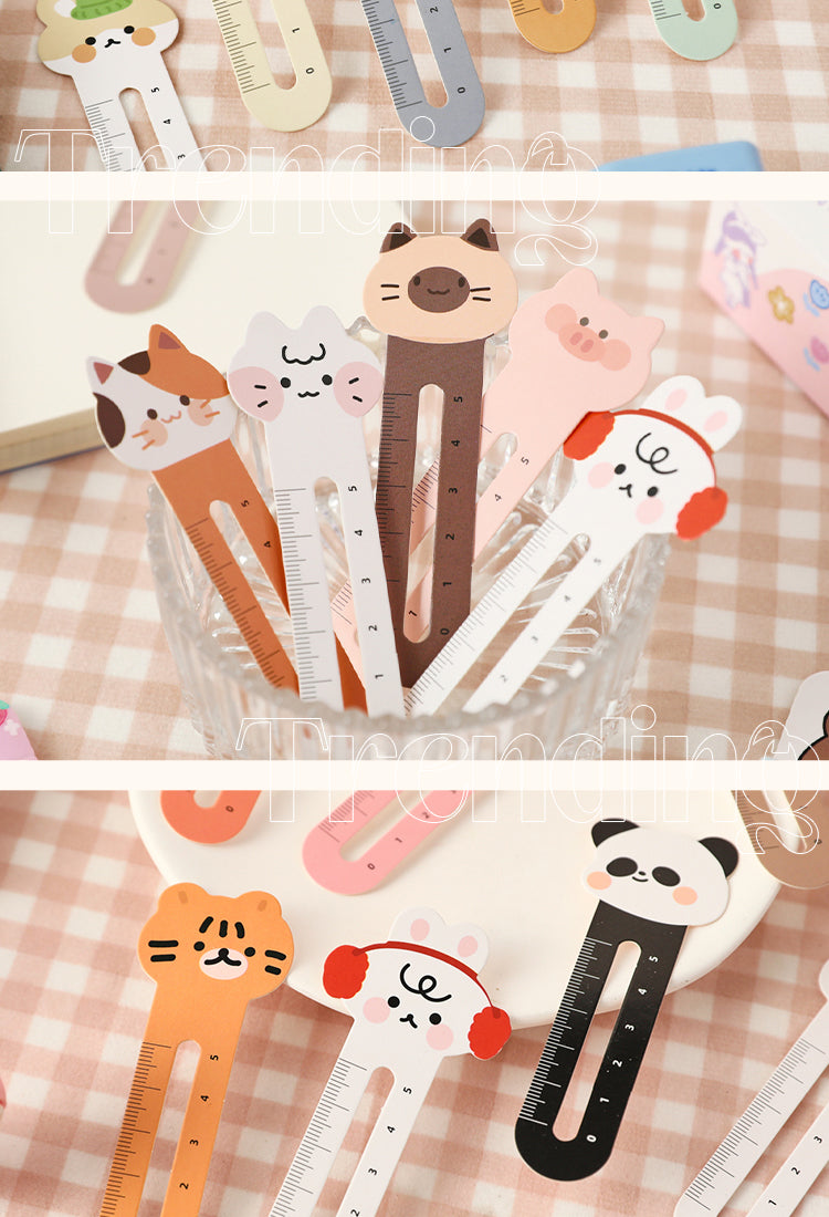 5Animal City Cartoon Mini Scale Bookmark Pack2