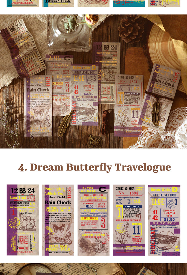 5Bill Traveler Retro Journal Decorative Bill Book12