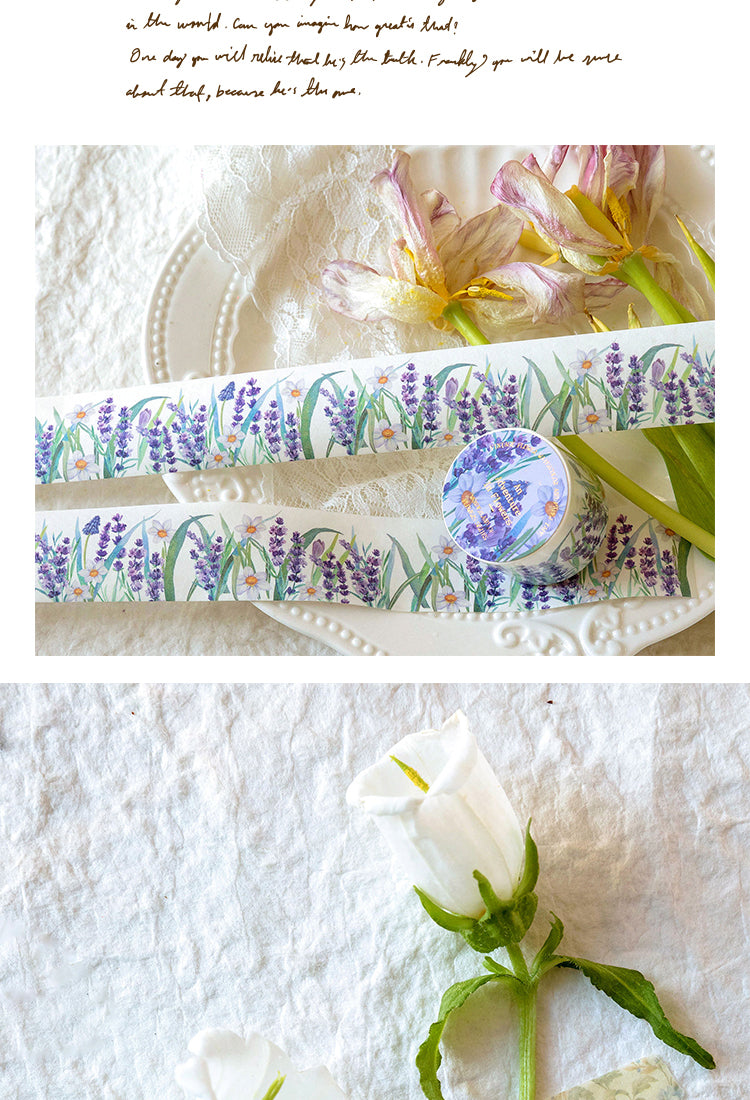 5Blossom Wonderland Vintage Watercolor Floral Washi Tape5