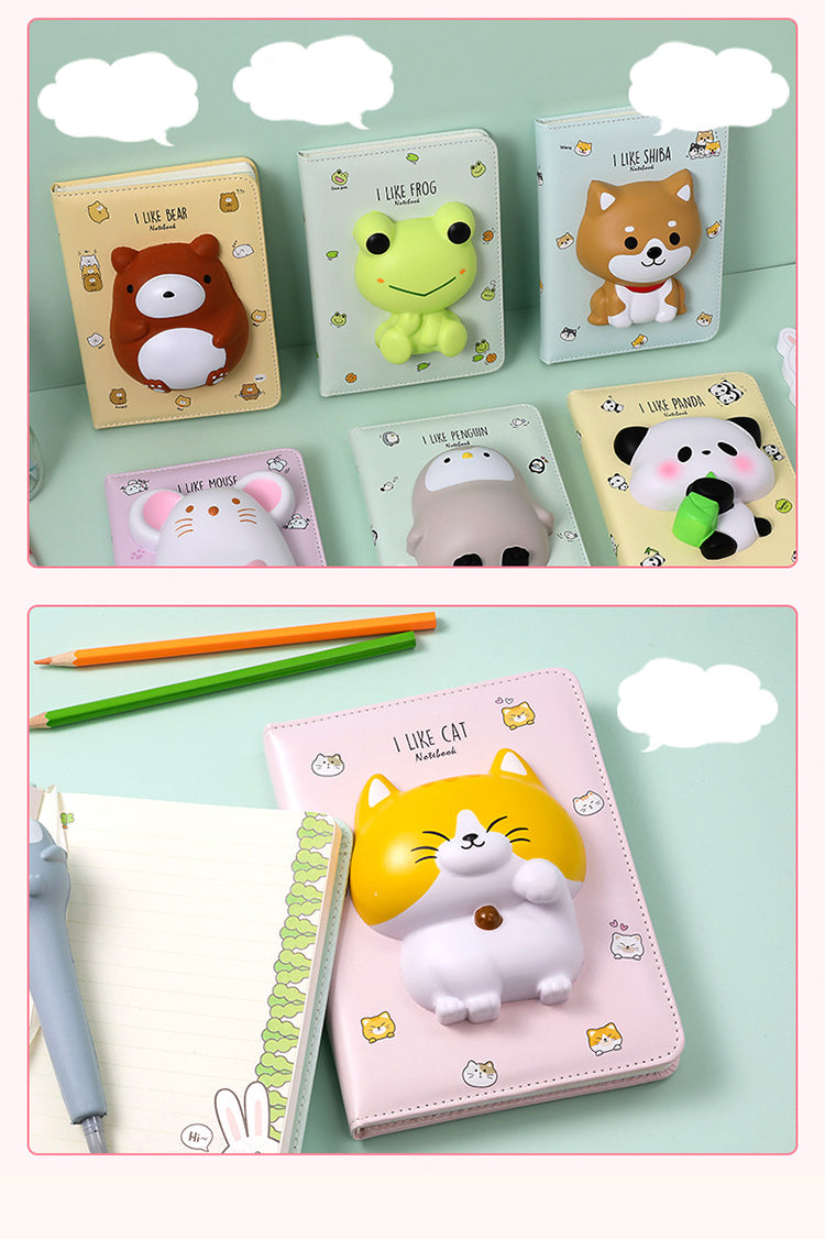 5Cartoon Animal Fruit Stress Relief Notebook6