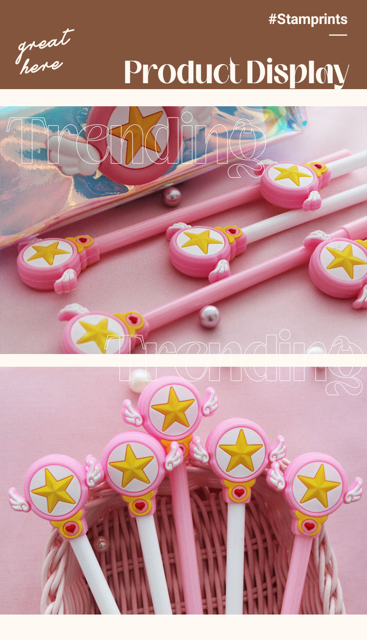 5Cartoon Anime Cardcaptor Sakura Magic Scepter Gel Pen1