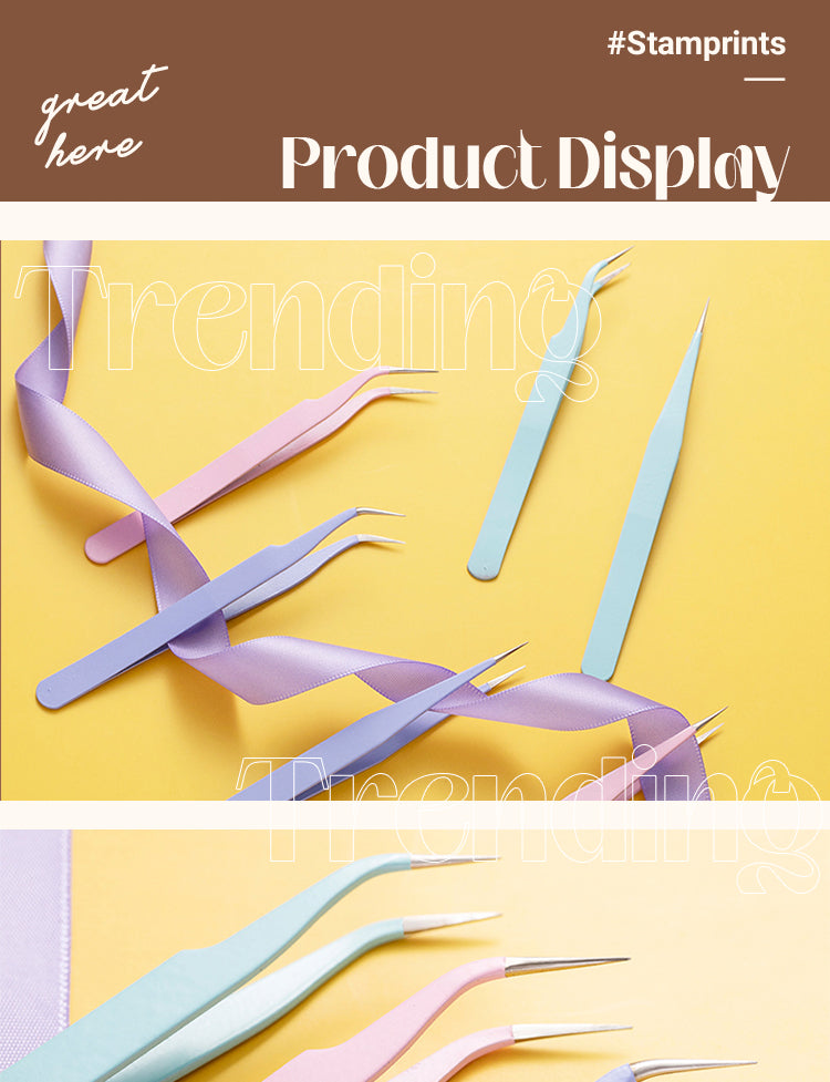 Stamprints Tools & Accessories - Colored Stainless Steel DIY Craft Tweezer