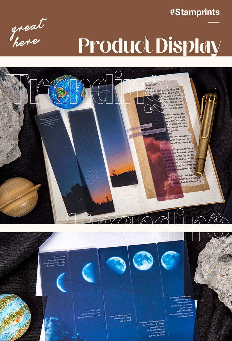 5Cosmic Roaming Frosted Landscape PVC Bookmark1