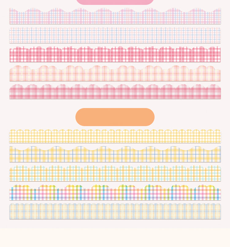 5Creative Colorful Plaid Border Washi Sticker Pack3