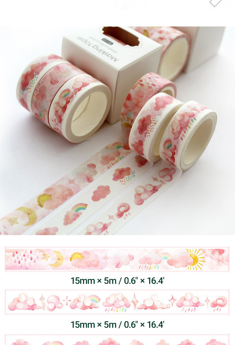 5Creative Sakura Oil Painting Starry Sky Boxed Washi Tape Set10