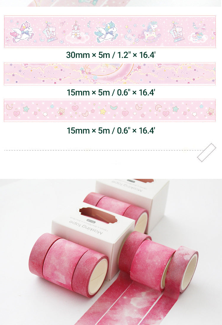 5Creative Sakura Oil Painting Starry Sky Boxed Washi Tape Set5