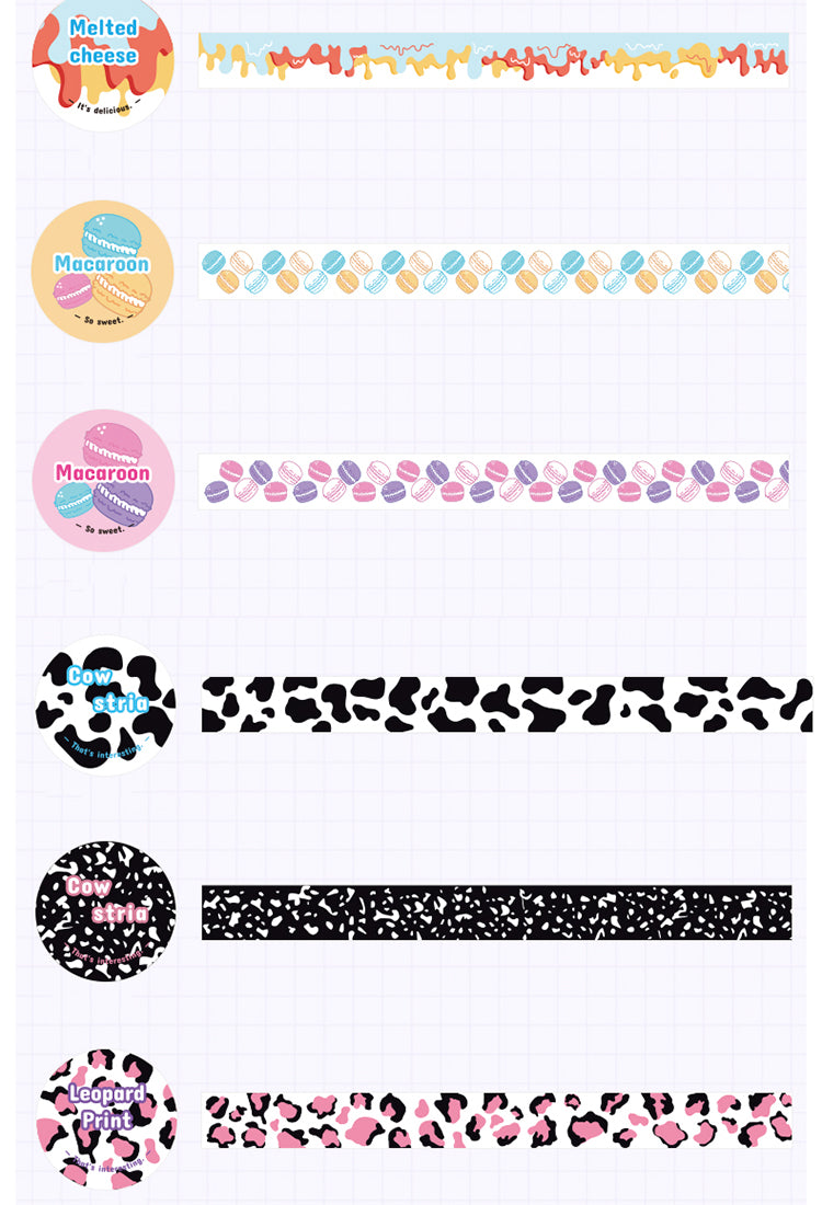 5Dessert Life Cream Cheese Washi & PET Tape4