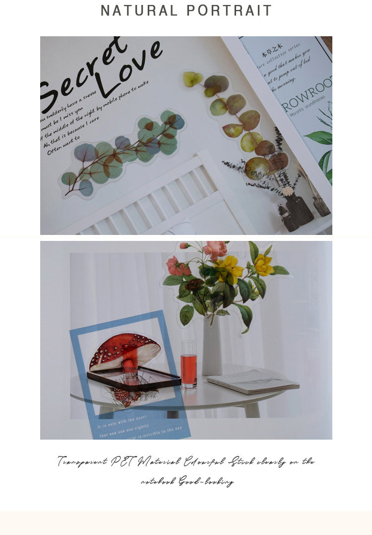 5Details of Nature Photobook PET Plant Journal Sticker Pack6