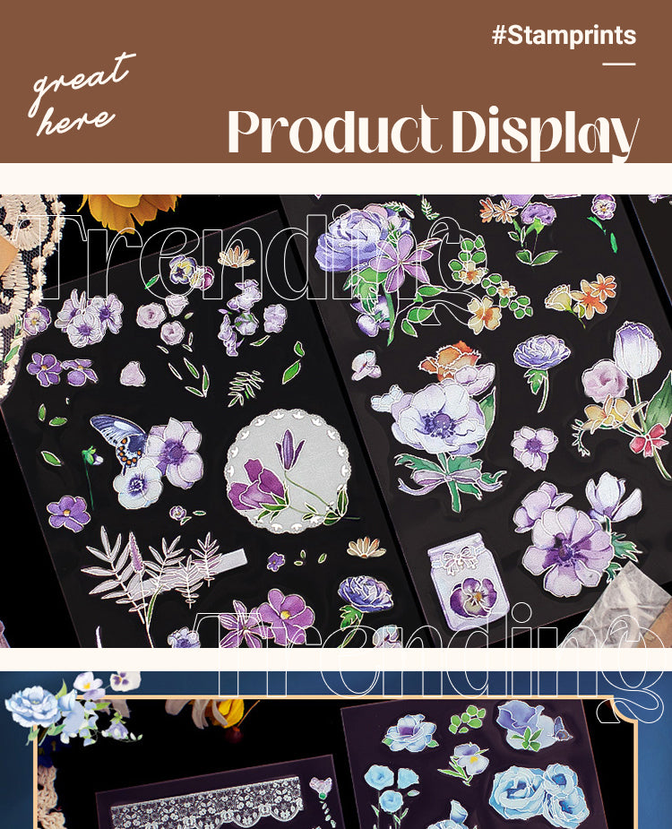 Sticker - Dreamland Garden 5D Embossed Vintage Lace Decorative Stickers
