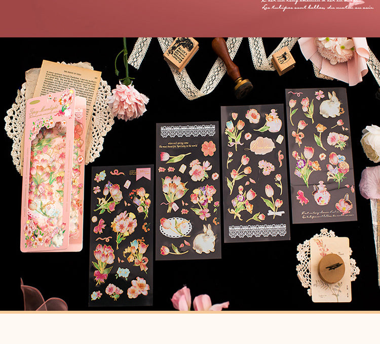 5Dream Garden Vintage 3D Flower Sticker7