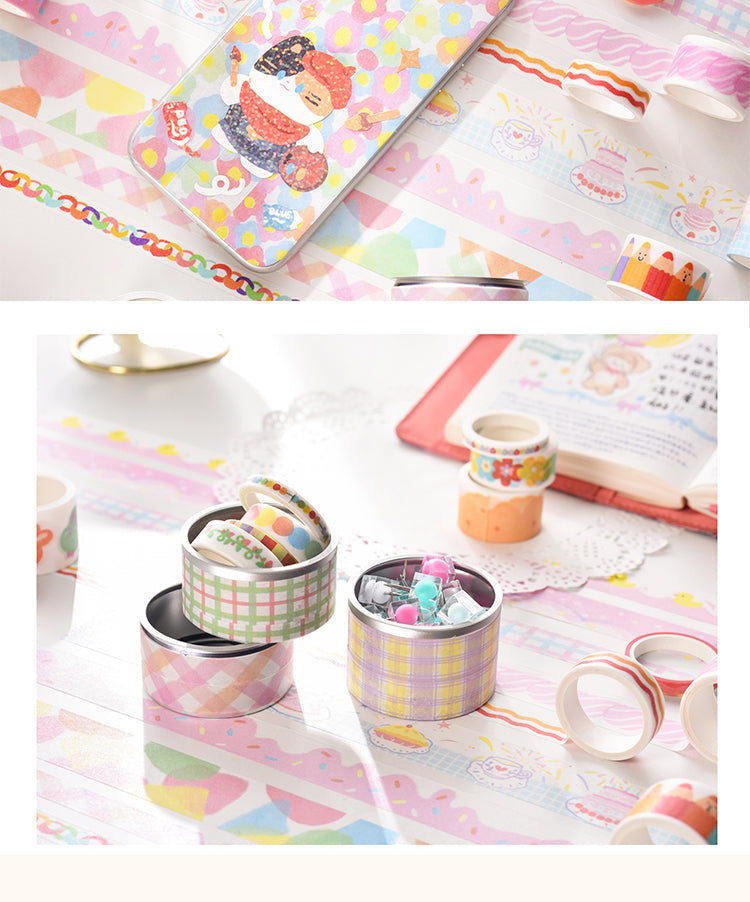 5Fantasy Holiday Rainbow Washi Tape Set7