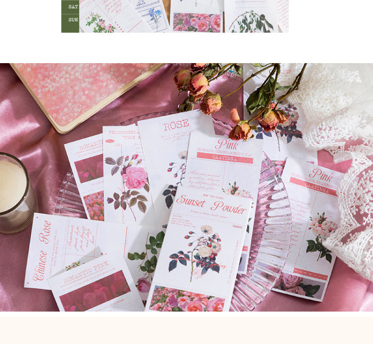 5Flower Notes Series Material Paper Notepad6