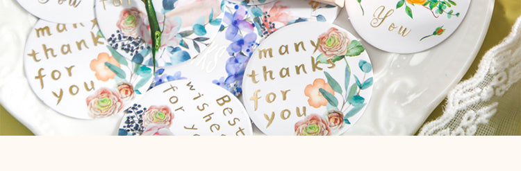 5Gratitude Praises Wishes Gold Foil Stamping Boxed Stickers5