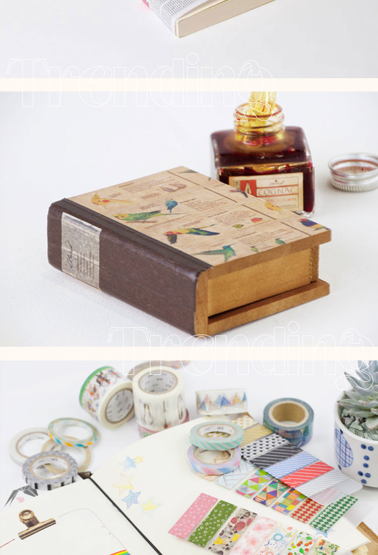 5MT EX Wax Seal Animal Plant Border Washi Tape2