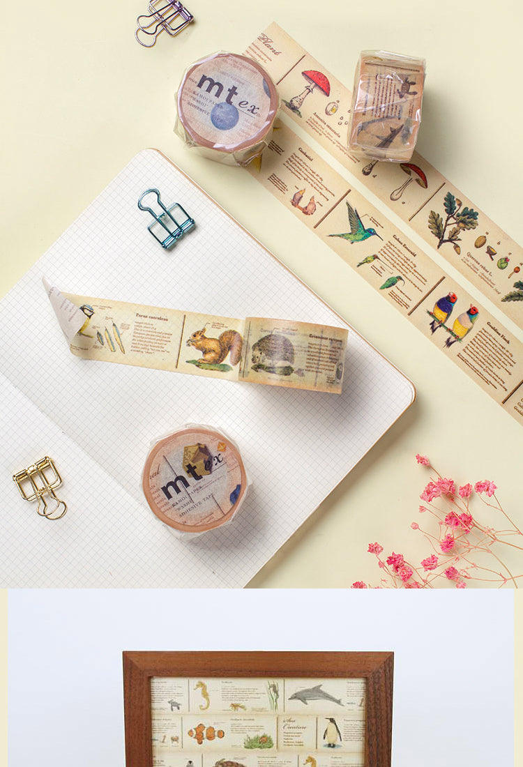 5MT EX Wax Seal Animal Plant Border Washi Tape7