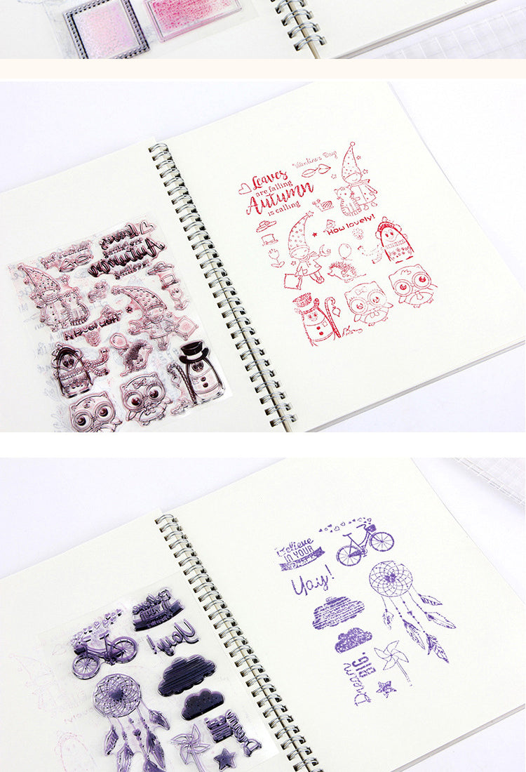 5Plant Scenery Silicone Clear Rubber Stamps4