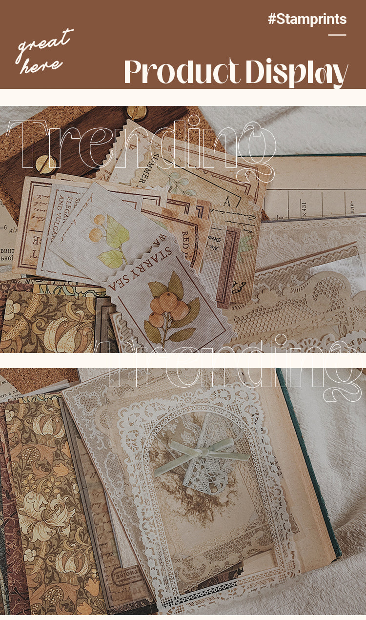 5Product Display of Bruges Street Shop Vintage Pattern Stamp Material Paper Pack_01