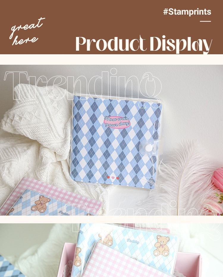 5Product Display of Cream Square Series Cute Diary1