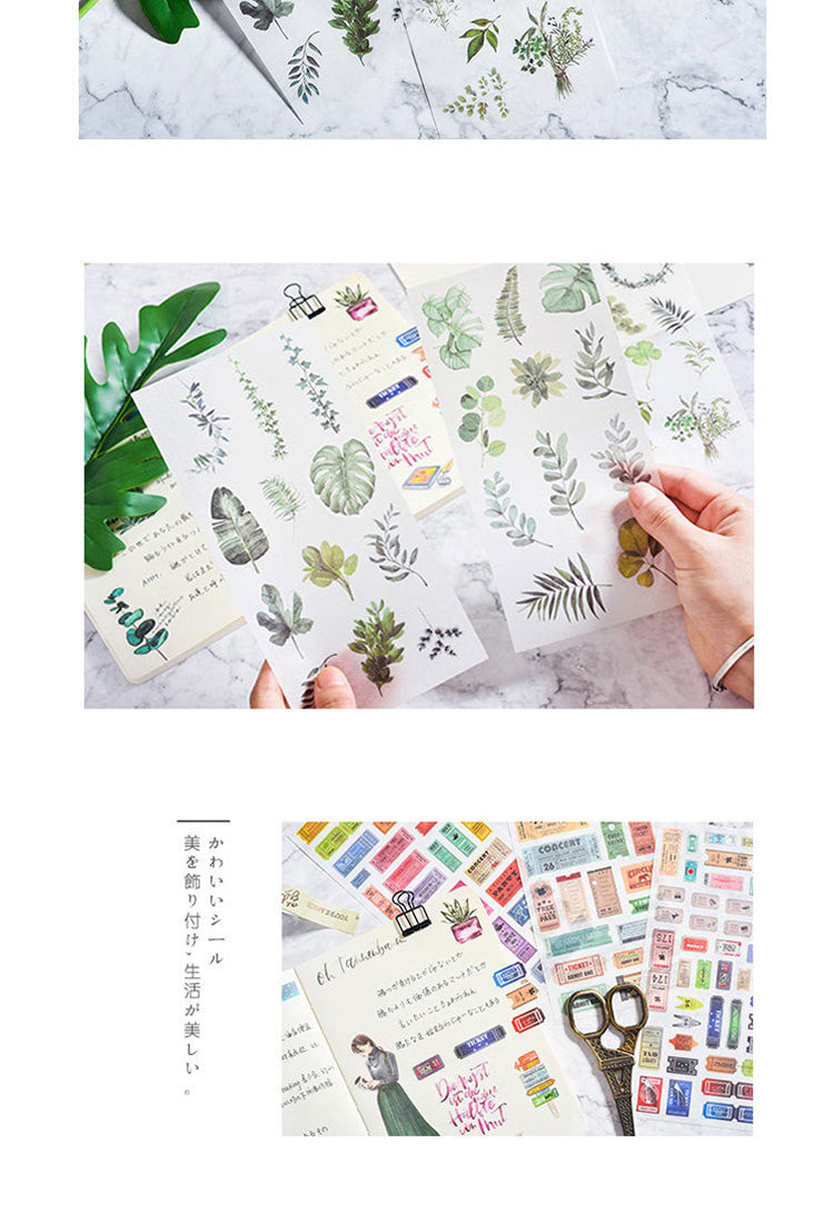 5Product Display of Creative Character Plant Washi Sticker3
