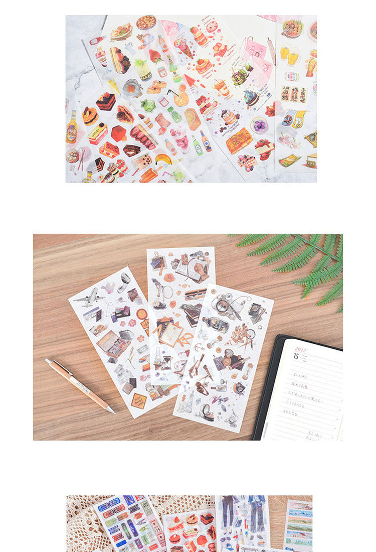5Product Display of Creative Character Plant Washi Sticker4