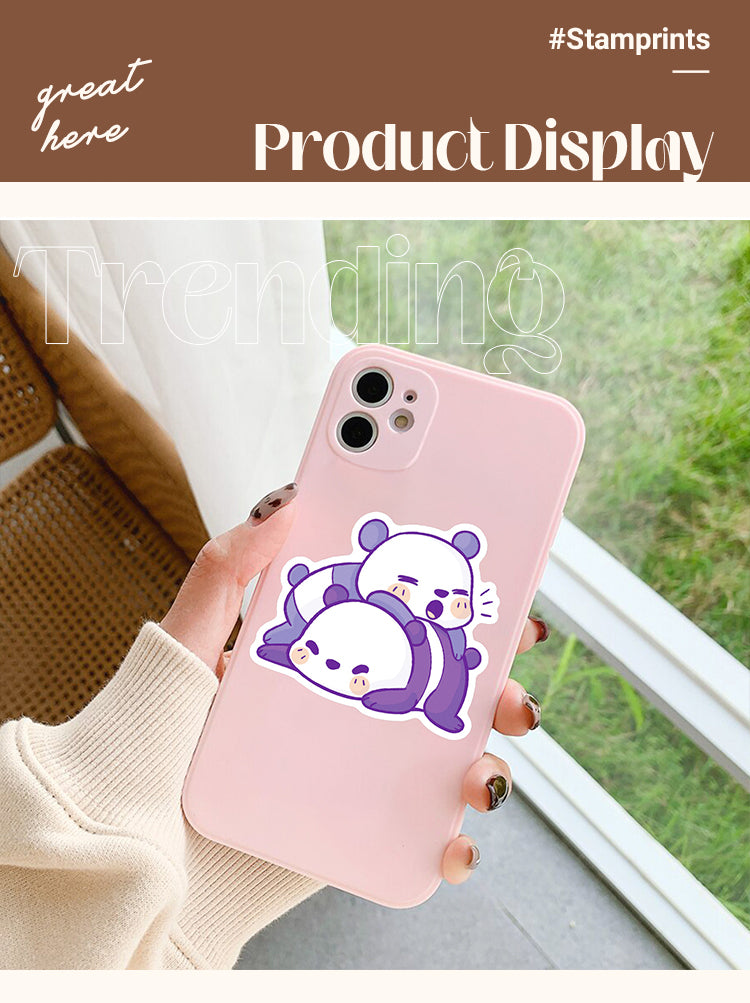 5Product Display of Cute Cartoon Animal Kid Journal Sticker