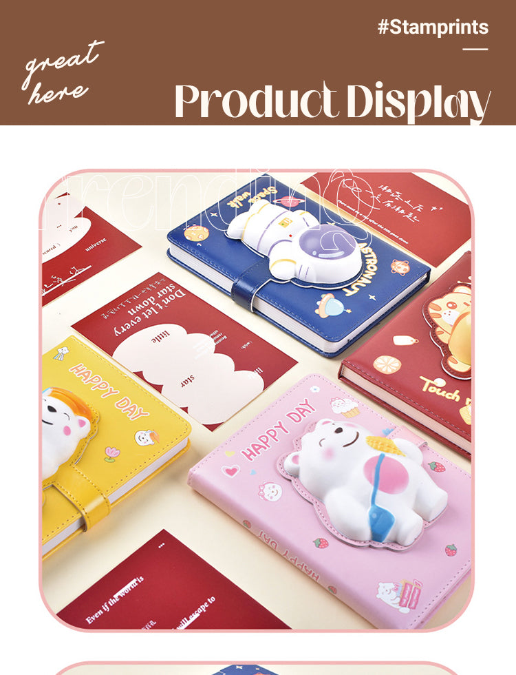 5Product Display of Cute Cartoon Decompression Journal Notebook1