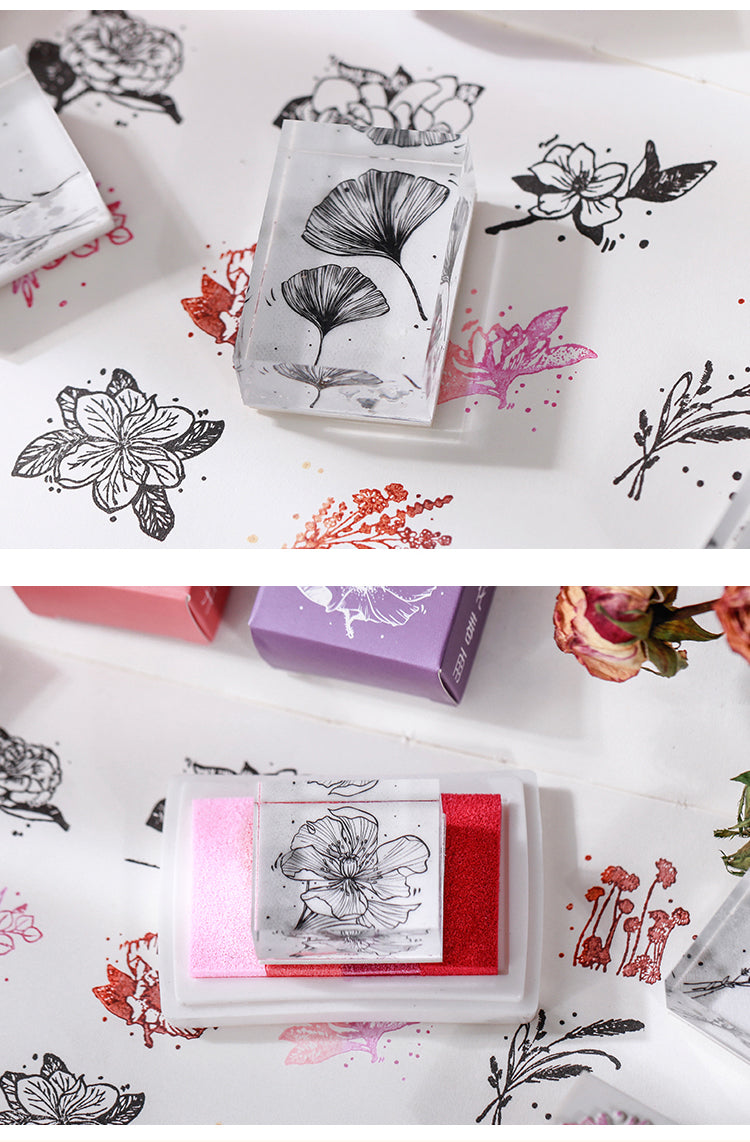 5Product Display of Cute Flower Plant Clear Acrylic Rubber Stamp3