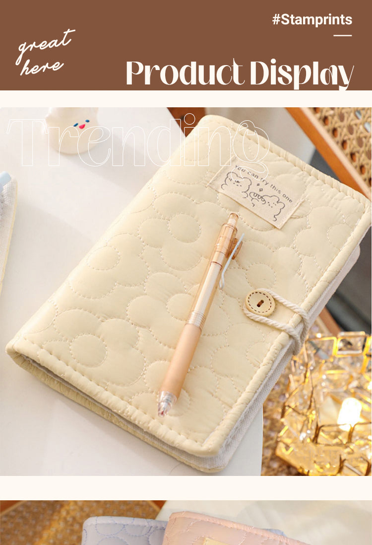 5Product Display of Cute Polycotton Ice Cream Color Loose-Leaf Notebook1