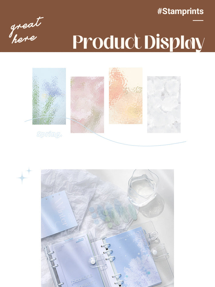 5Product Display of Four Seasons Scenery Clear PVC Binder Notebook1