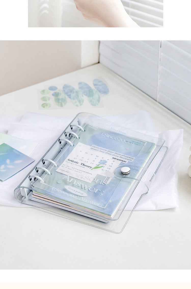 5Product Display of Four Seasons Scenery Clear PVC Binder Notebook4