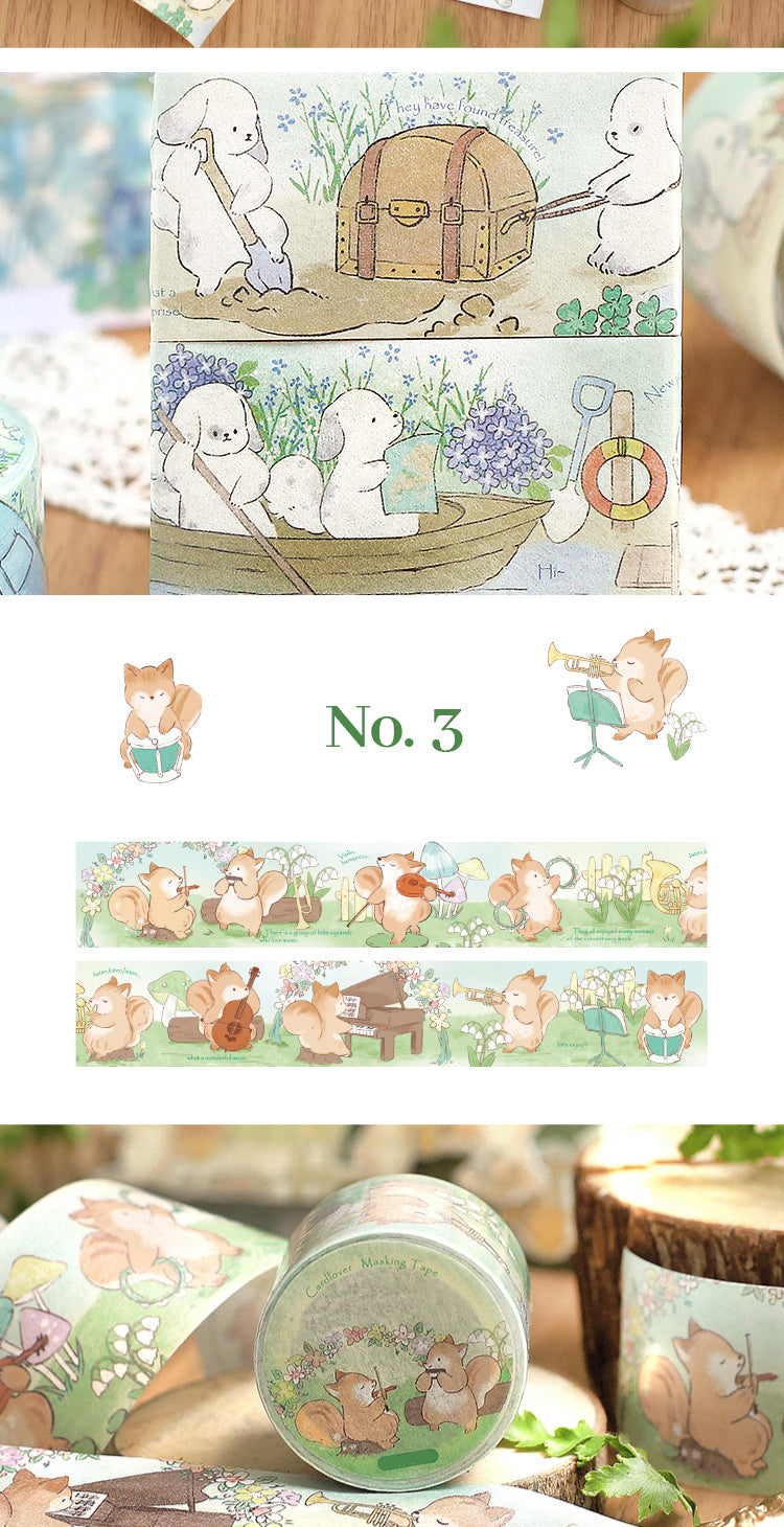 5Product Display of Furry Series Cute Animals Washi Tape_03