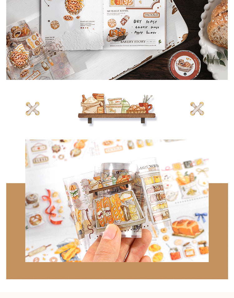 5Product Display of Happy Bakery Delicious Food Clear PET Tape3