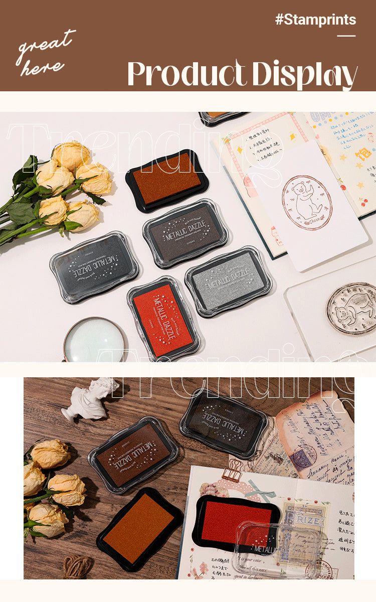 5Product Display of MD Metallic Color Large Ink Pad