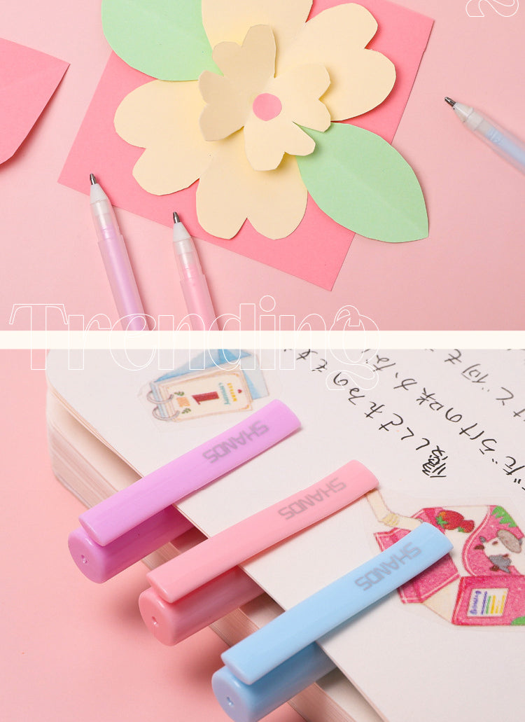 5Product Display of Macaron Color Pen Shaped Double-Sided Adhesive Dots Glue Tape3