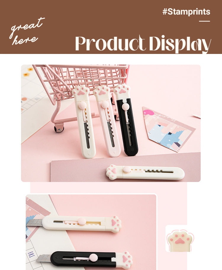 Kawaii Cat Paw Utility knife/Unique office supplies school