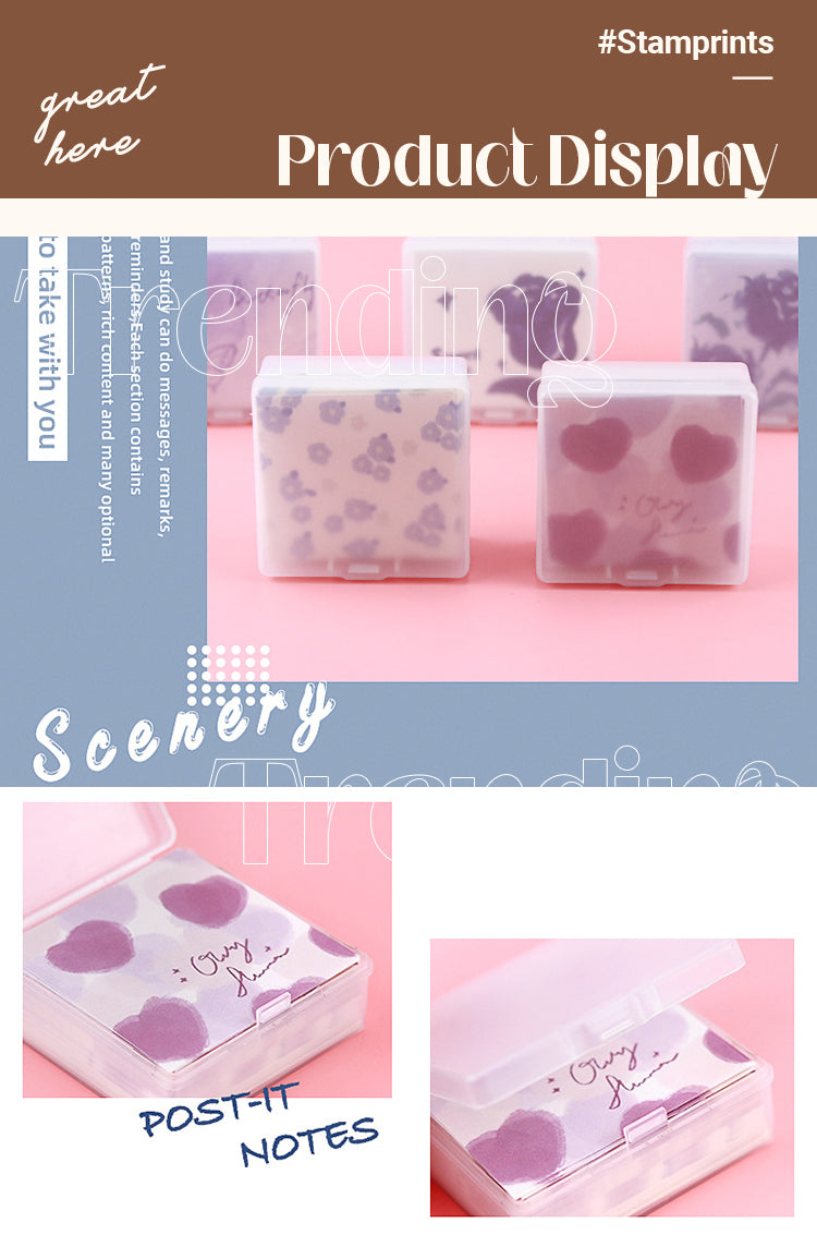 5Product Display of Non Sticky Note Paper In Plastic Box Of Blue Fairy_01