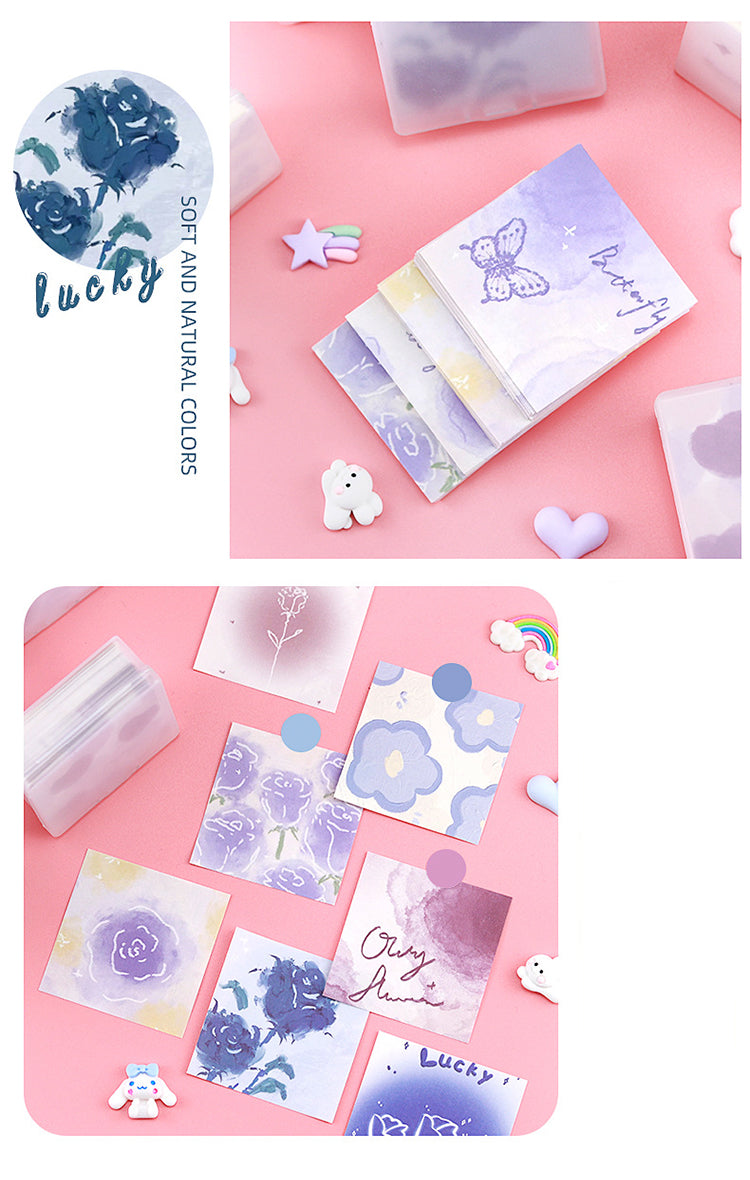 5Product Display of Non Sticky Note Paper In Plastic Box Of Blue Fairy_02