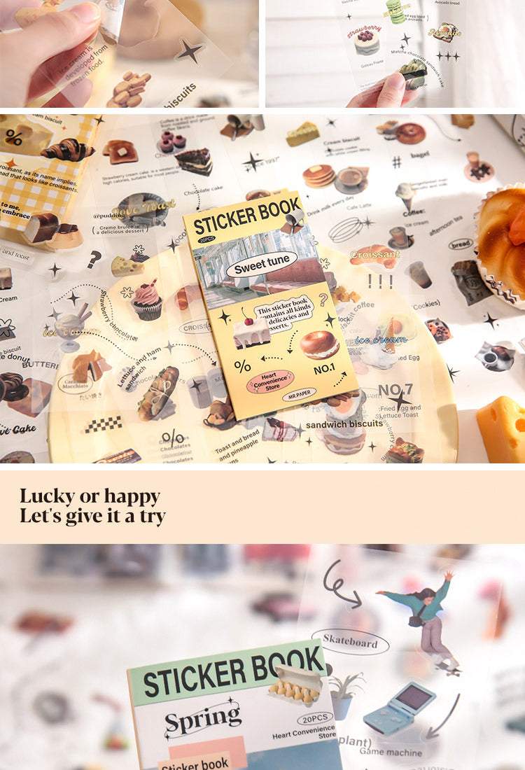 5Product Display of Retro Convenience Store Decorative PET Sticker Book6