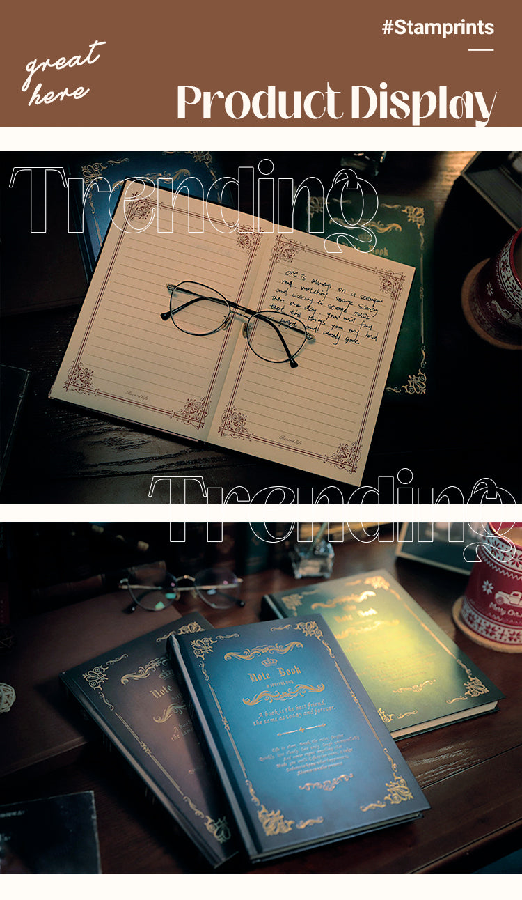 5Product Display of Retro Literary Magic Notebook1