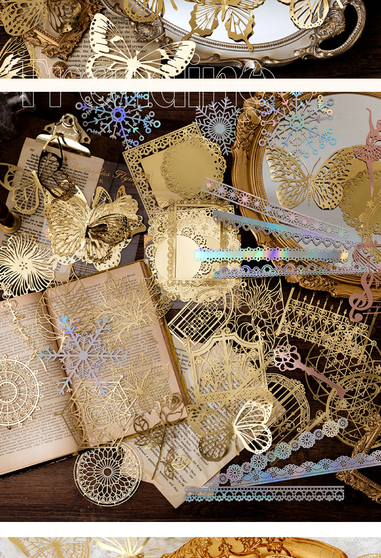 5Product Display of Romantic Story Hollow Lace DIY Decorative Paper2