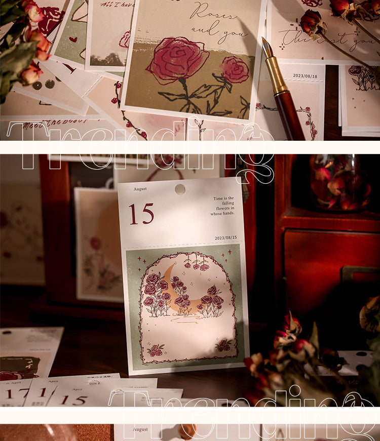 5Product Display of Rose of Time Mini Desk Calendar2