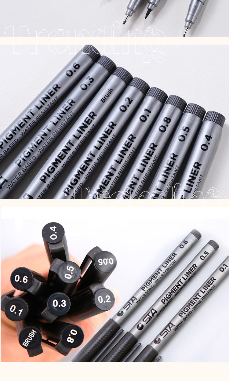 5Product Display of STA Hand-Paint Waterproof Signature Pen Outline Pen3